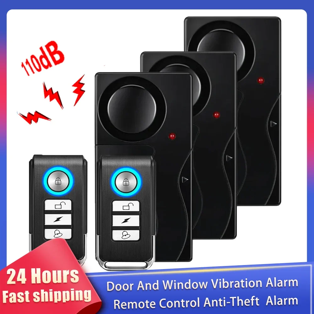 Home Security Yard Sign - Novo 110db porta e janela alarme