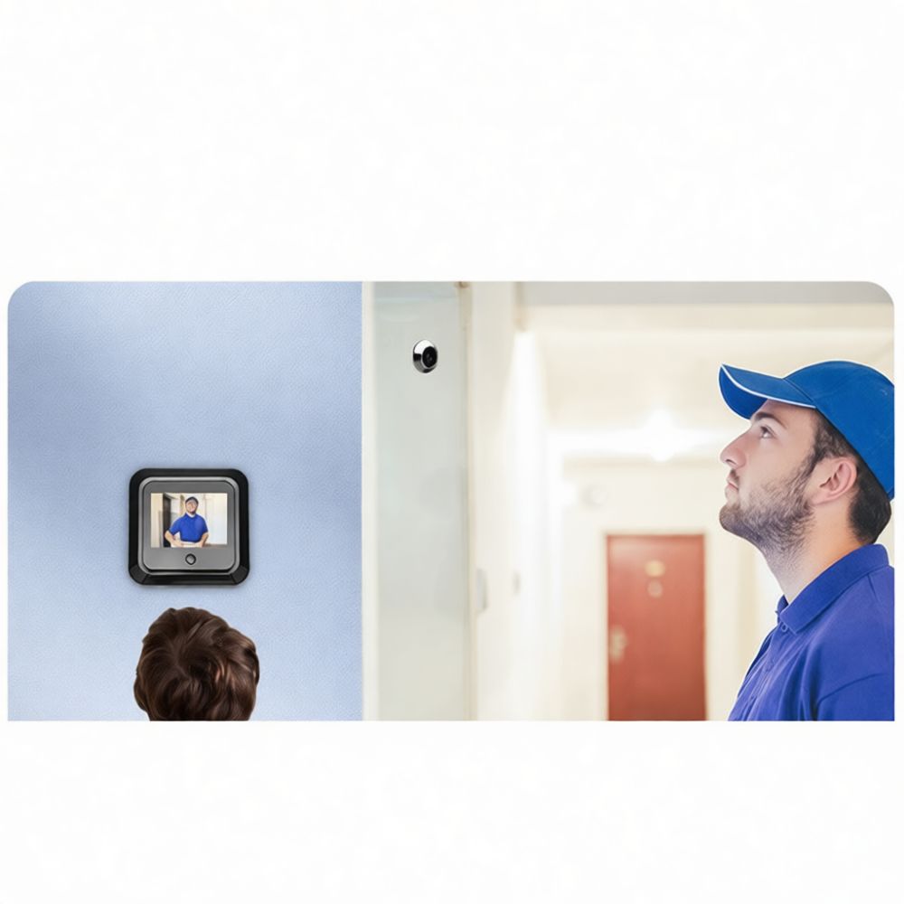 Home Security Video Systems - Câmera de campainha inteligente com ecrã