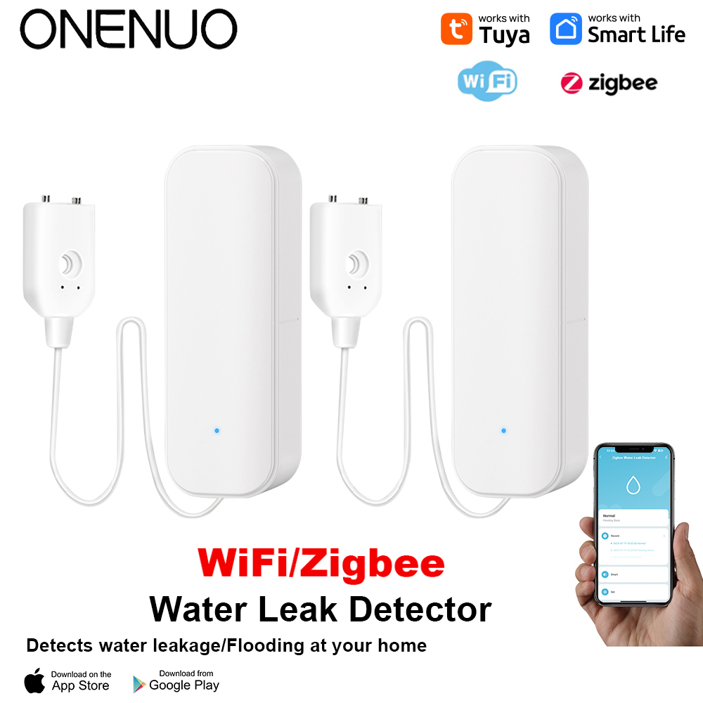 Home Security Tools - Sensor de água wi-fi/zigbee, alarme de