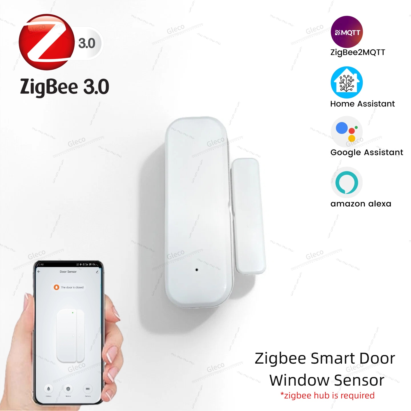 Home Security Gadgets - Zigbee janela porta sensor de detecção