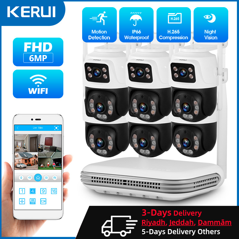 Home Security Video Systems - Kerui à prova d'água 6mp hd