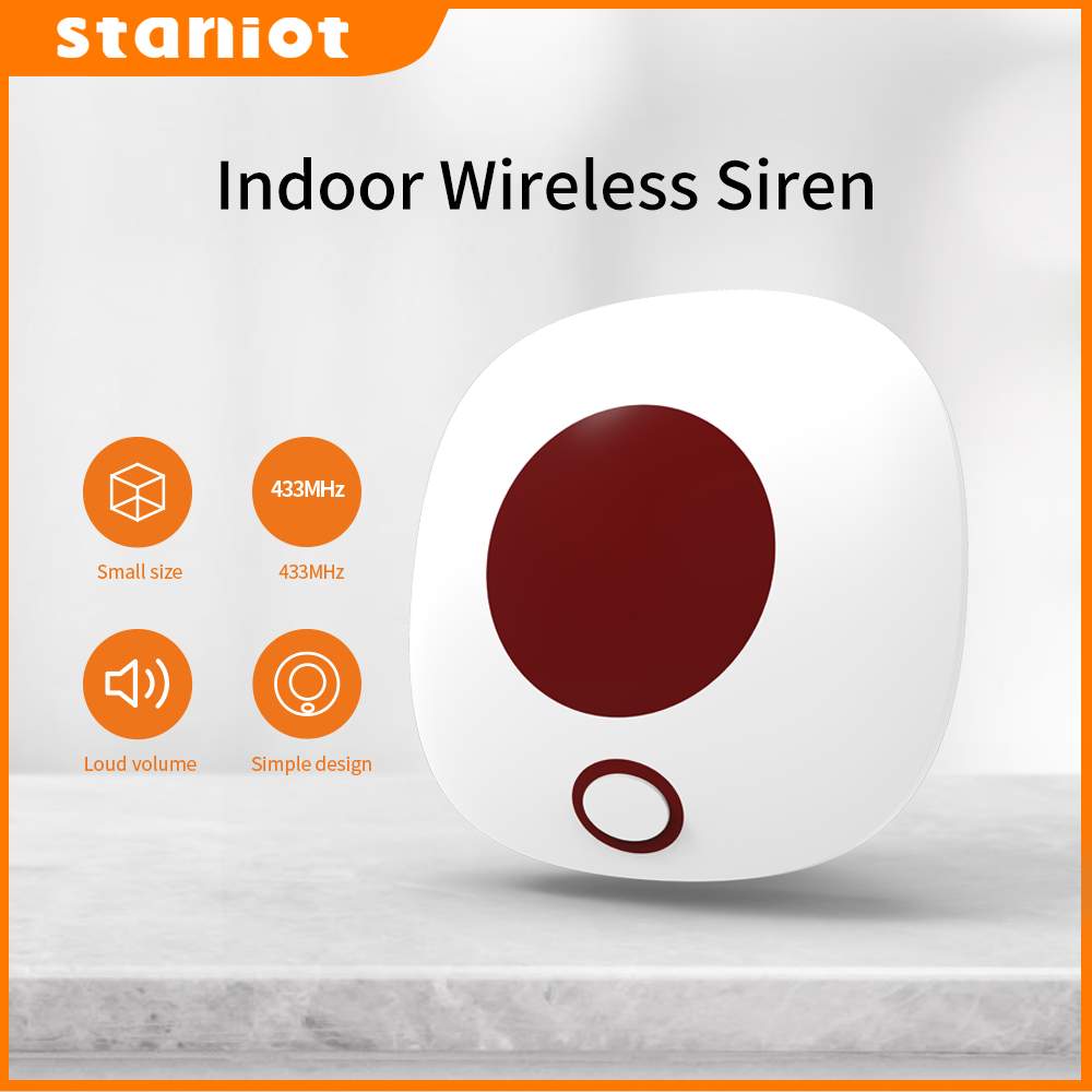 Home Security Kit - Staniot indoor sirene sem fio 433mhz