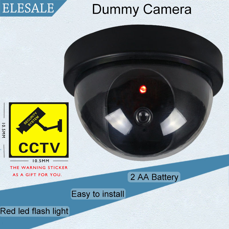 Fake Camera Dummy - Criativo preto plástico cúpula cctv manequim