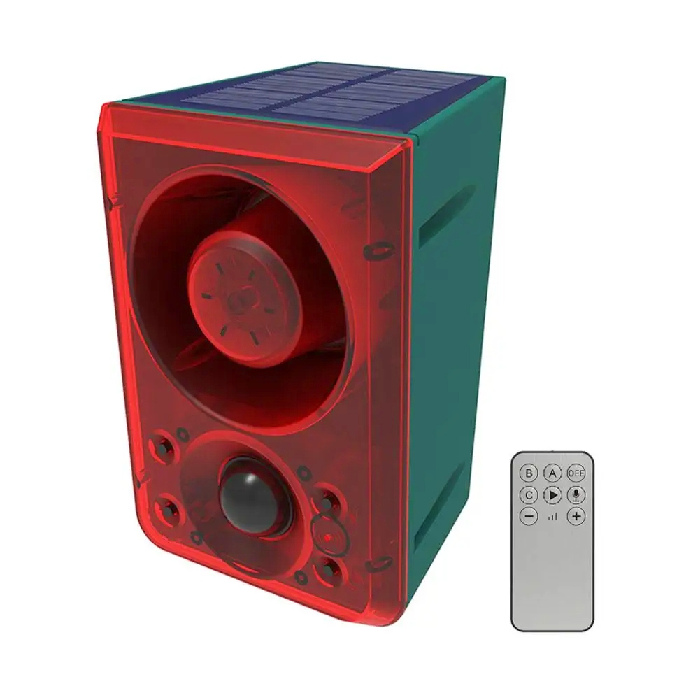 Home Security Yard Sign - Alarme solar exterior do sensor de