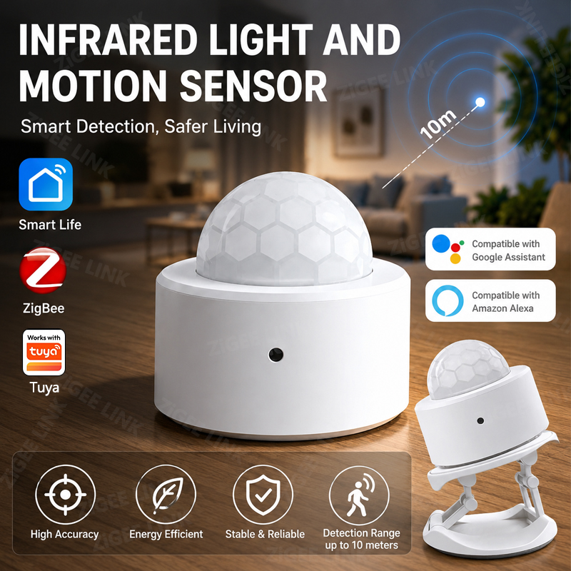 Home Security Tools - Sensor de Movimento PIR ZigBee 3.0