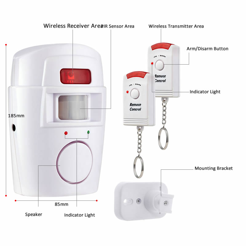 Alarme detector de sensor de m - Home Security Yard Sign avaliação e preço