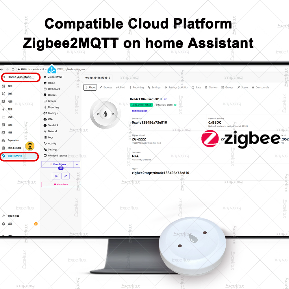 Zigbee detector de água sensor - Home Security Gadgets avaliação e preço