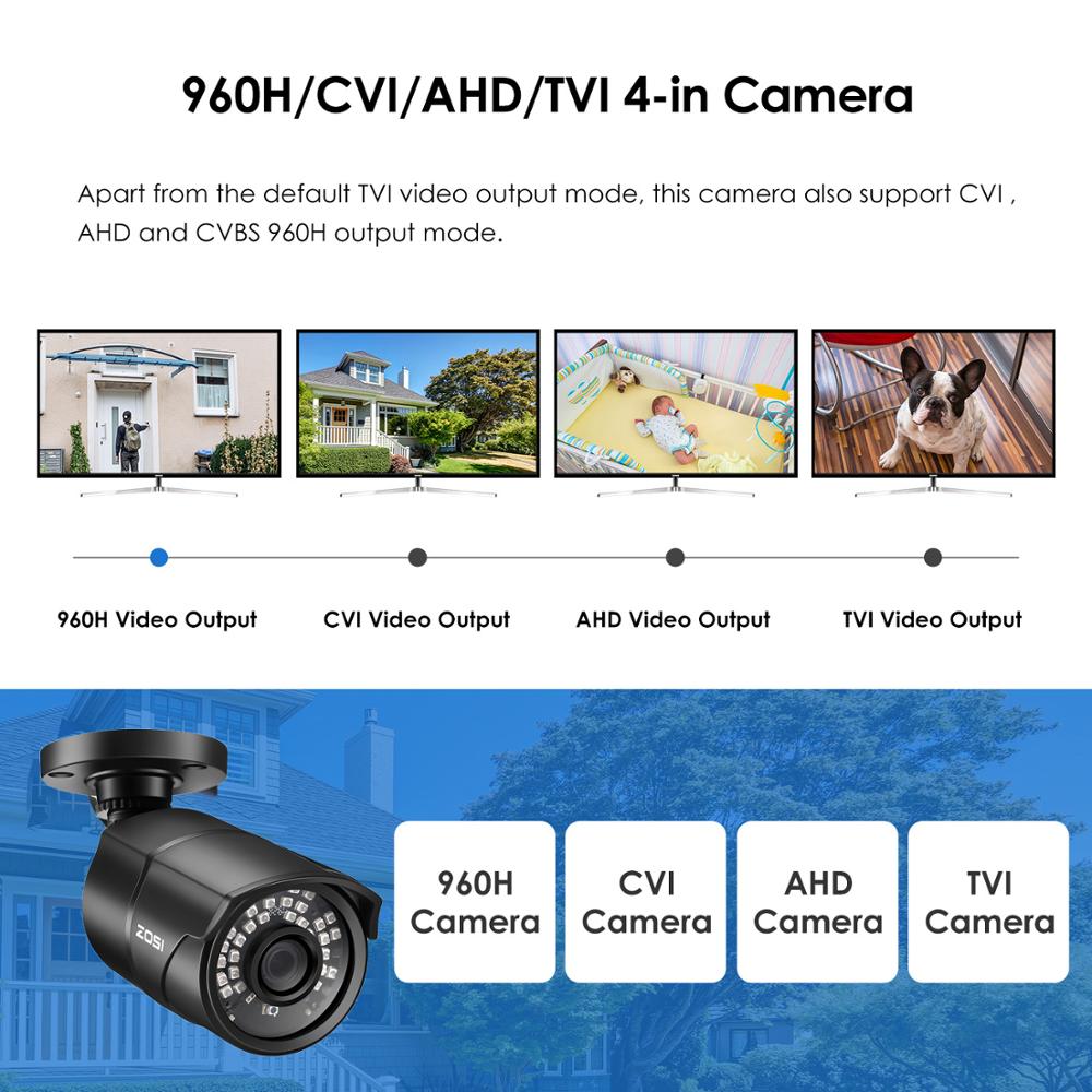 ZOSI-Waterproof CCTV Video Bul - Home Security Video Systems avaliação e preço