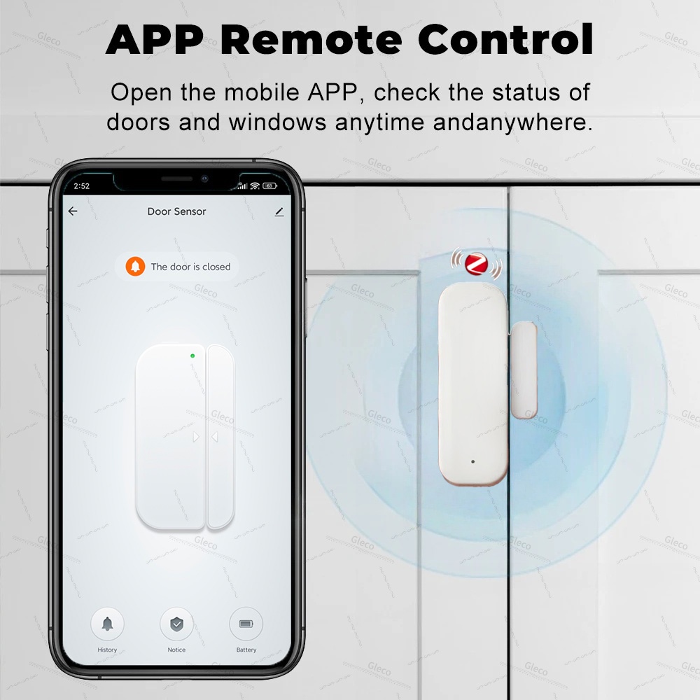 Zigbee janela porta sensor de  - Home Security Gadgets avaliação e preço