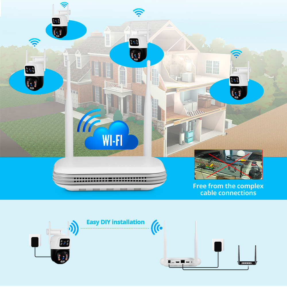 Kerui à prova d'água 6mp hd se - Home Security Video Systems avaliação e preço
