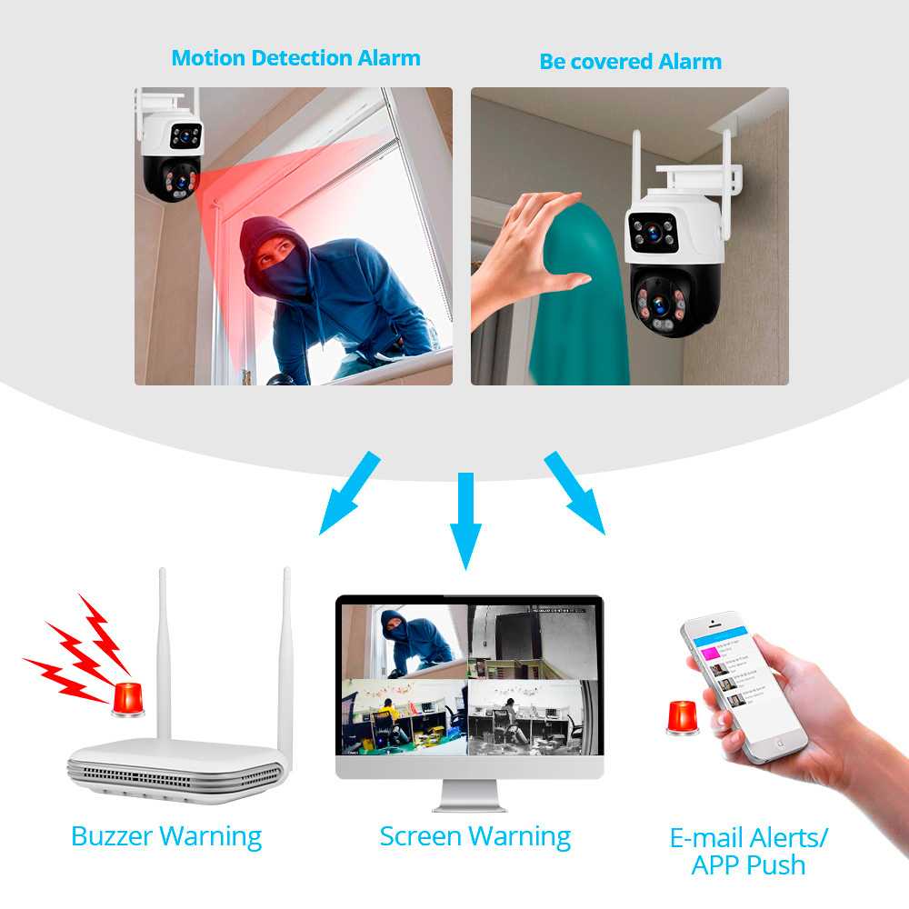 Kerui à prova d'água 6mp hd se - Home Security Video Systems avaliação e preço