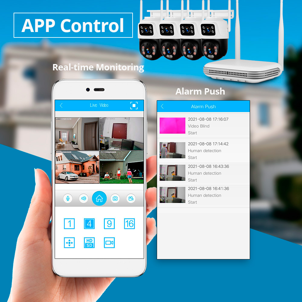 Kerui à prova d'água 6mp hd se - Home Security Video Systems avaliação e preço