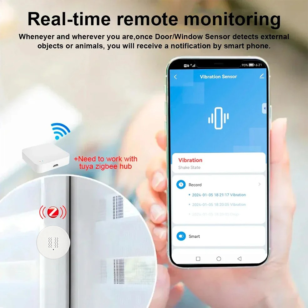 Sensor de Vibração e Inclinaçã - Home Security System avaliação e preço