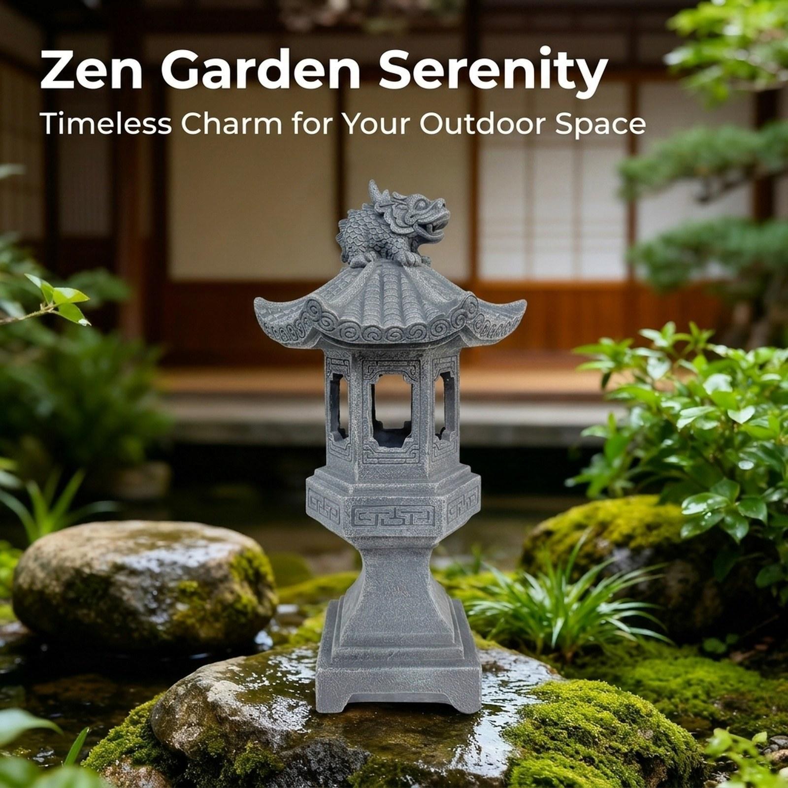 Lanterna Solar Pagoda com Está - Home Security Yard Sign avaliação e preço