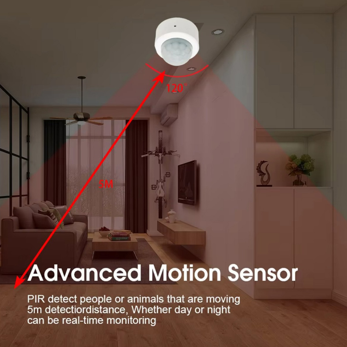 Sensor de Movimento Humano Min - Home Security Tools avaliação e preço
