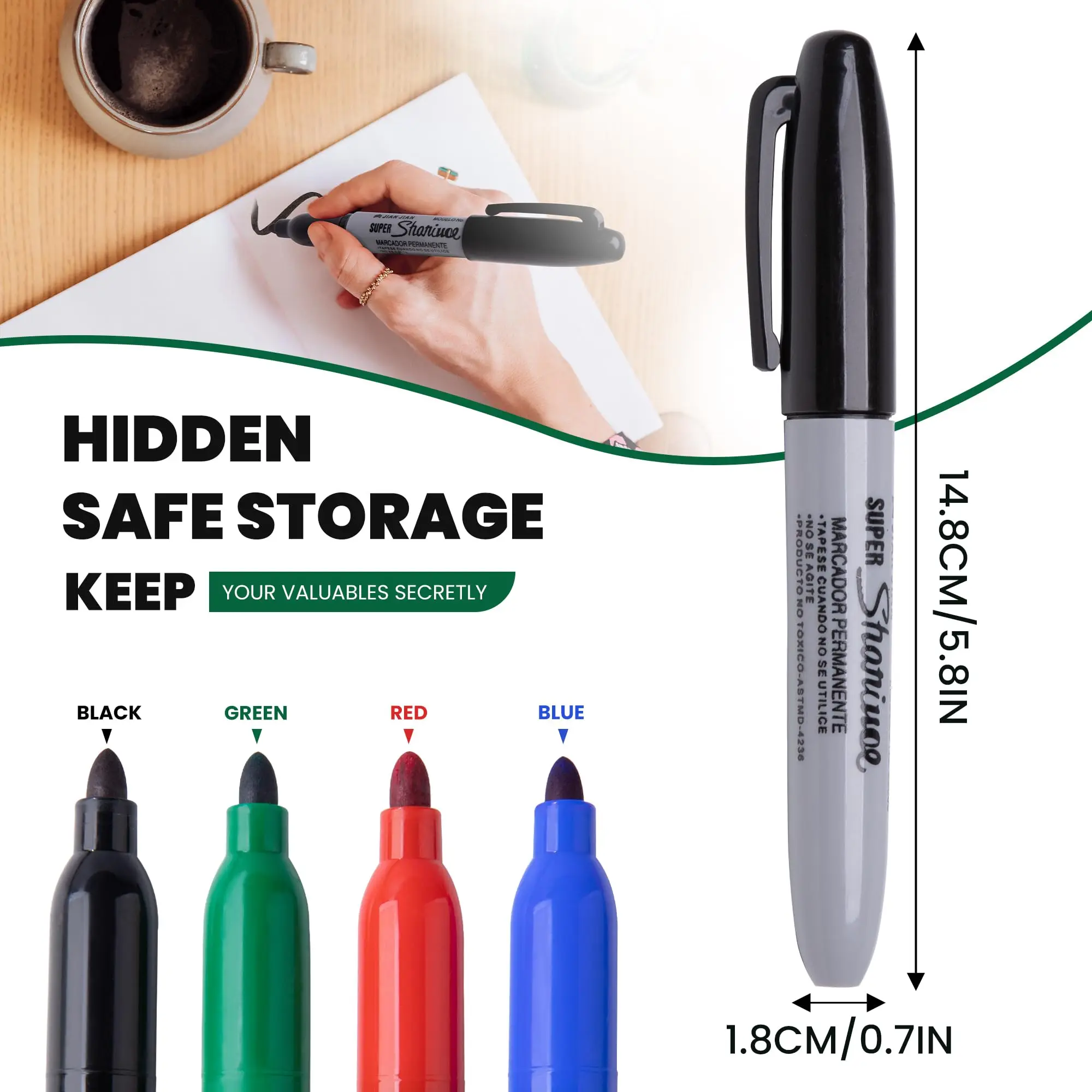 Caneta Marcadora Preta Criativ - Home Security Safe avaliação e preço