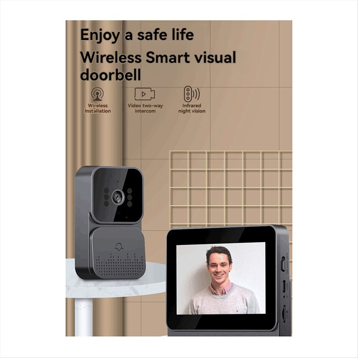 AU47 - Câmera de Vídeo Interco - Home Security With Camera avaliação e preço
